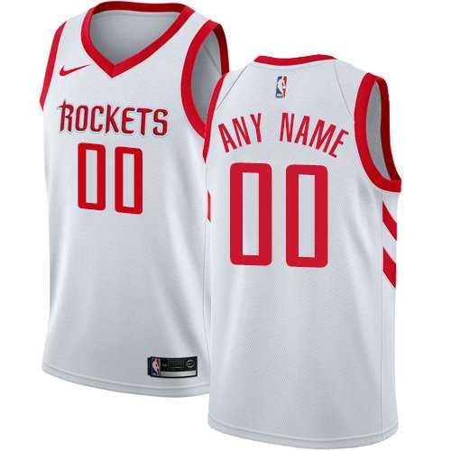 Men & Youth Customized Houston Rockets Swingman White Home Nike Association Edition Jersey